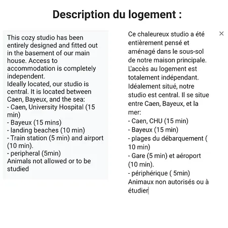 בית אירוח Confort Le Fresne-Camilly